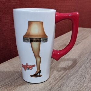 Leg Lamp Ceramic Coffee Travel Mug Handle No Lid Christmas Story Gift Humor